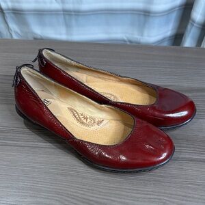 Sofft Burgundy Leather Loafers
